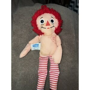 Raggedy Ann 12" Playskool Plush Soft Doll I Love You Vintage 1987